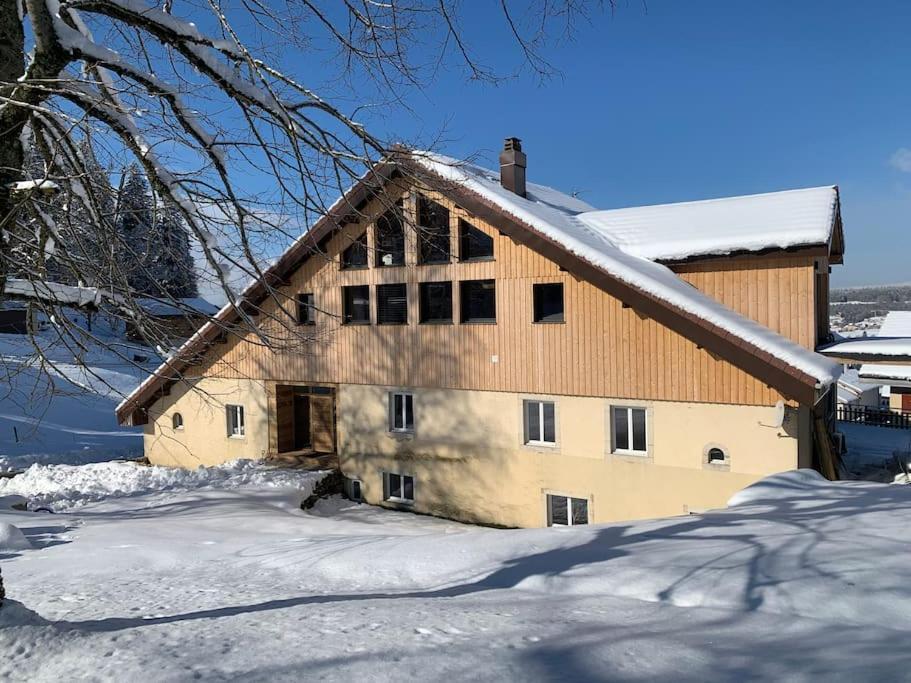 Ancienne Ferme Comtoise 4 Etoiles, 11 Personnes Lac St-Point/Mont D'Or Montperreux Esterno foto